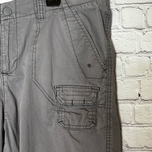 Lee Classic Gray Relaxed Fit Rolled Capri Pants Size 12 - Picture 5 of 9